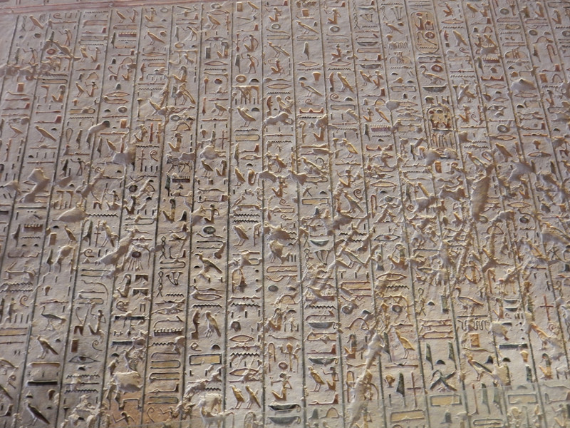 Hieroglyphics in KV6-Ramesses IX