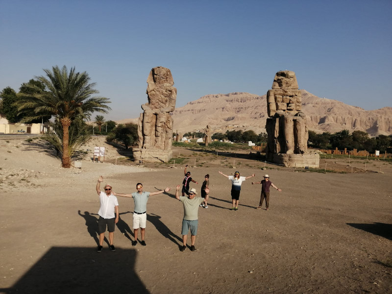 The gang at Colossi of Memnon