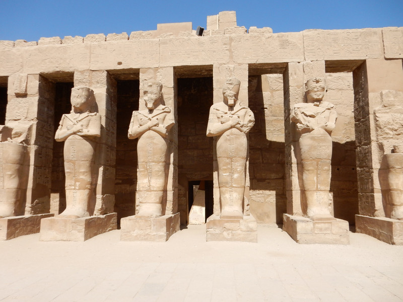 Statues in Ramesses III Temple
