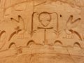 Ankh and Bee Carvings in Karnak Temple
