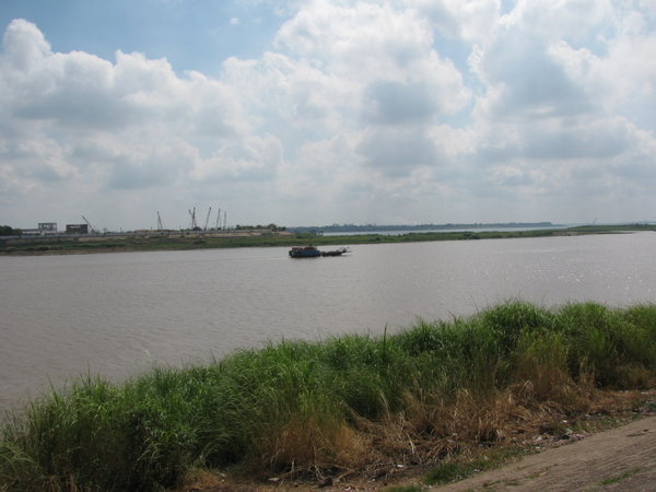 Boat on the Tonle Sap river