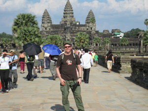 In front of Angkor Wat...