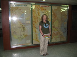 Karen in the Map Room