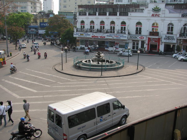 The main roundabout...