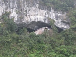 Arriving at the caves....