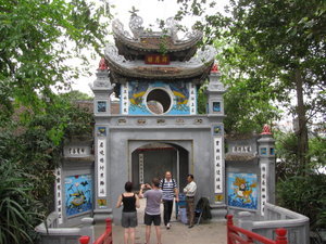 Entrance to Ngoc Son Temple 