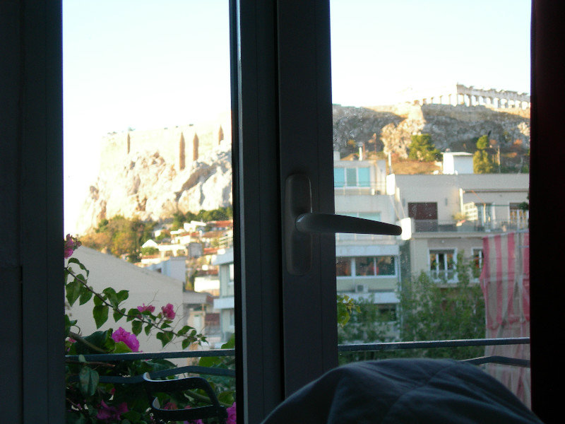 Acropolis from our bed...