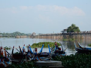 Boats and U Bein Bridge