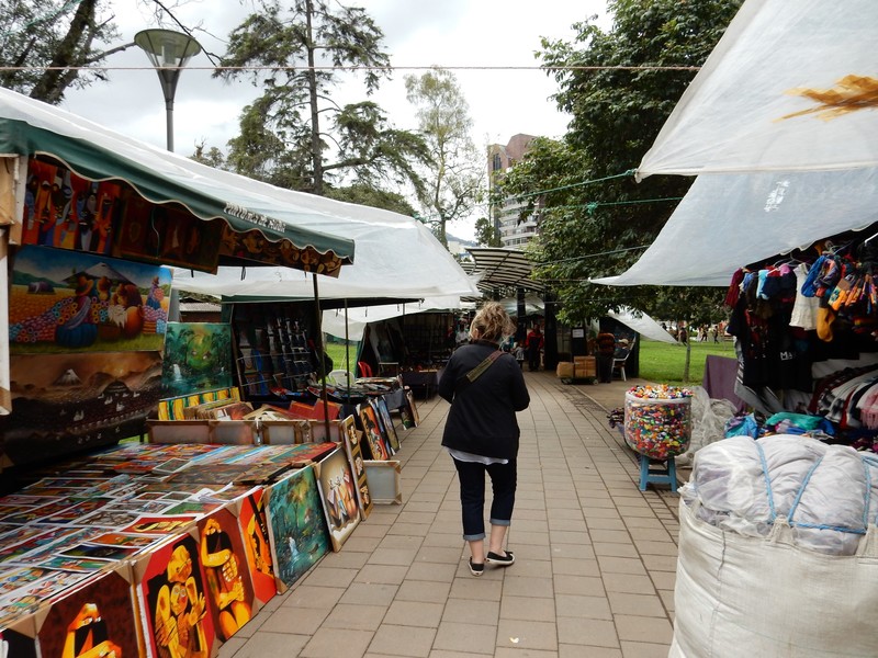 Vendors in El Ejido Park