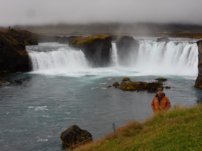 In front of Godafoss...