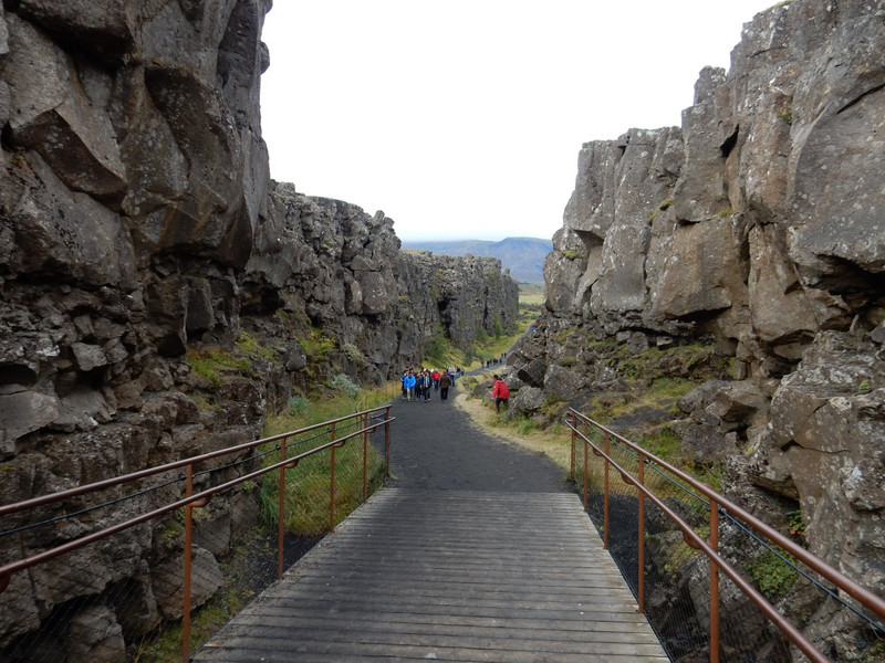 Path between the tectonic plates...