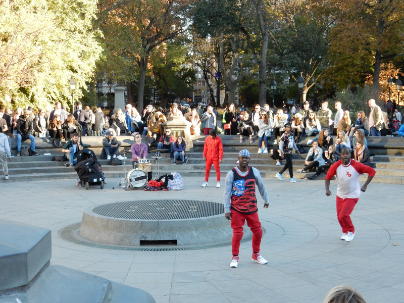 Performers in Washington Square Park