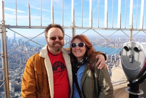 K and I atop the Empire State Building