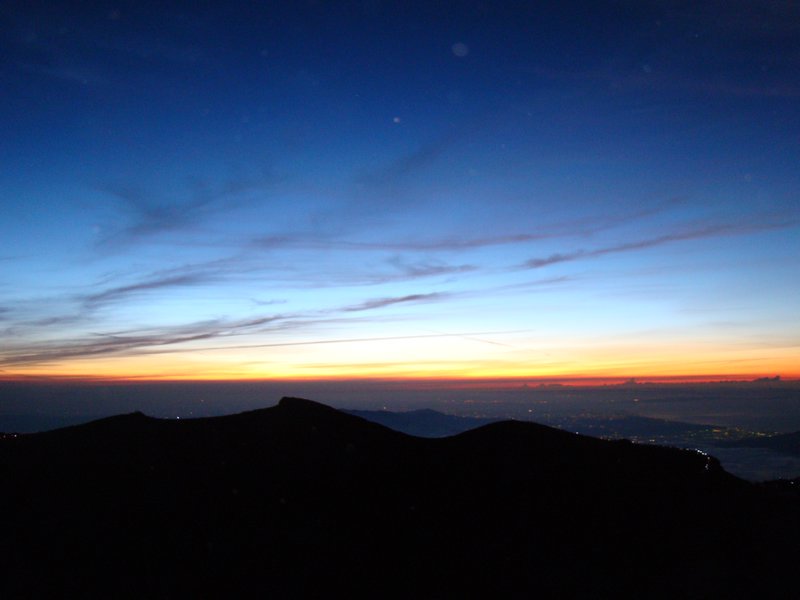 Sunrise on the Mt. Fuji