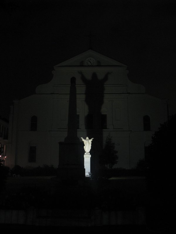 The front of the church that is haunted