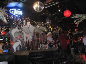 Blues/jazz band at the bar