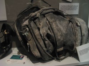 A laptop bag found at ground zero