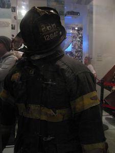 Fireman's uniform, one of the only full helmets found