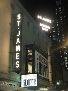 St James Theatre where we saw American Idiot