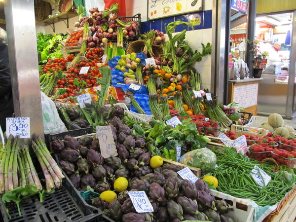 Vegetable Stand in Market