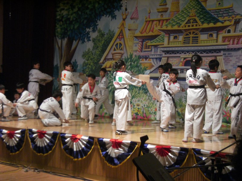 that's how they Taekwondo-it in Korea ;)