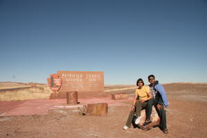 Entering Petrified Forest