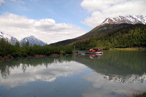 a lake at Moose Pass