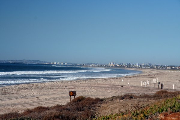 San Diego from the US Mexico border