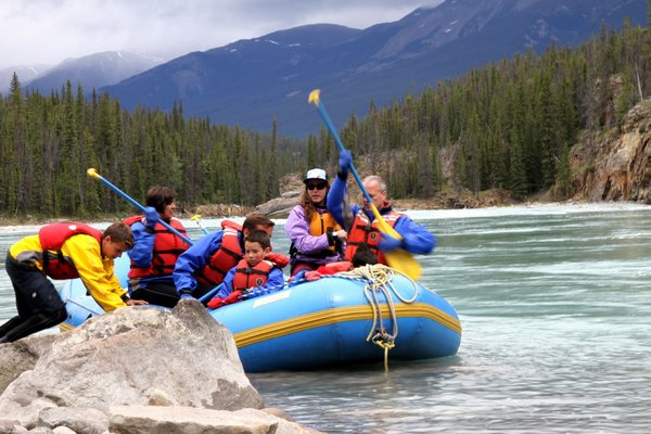 Rafting the Athabasca