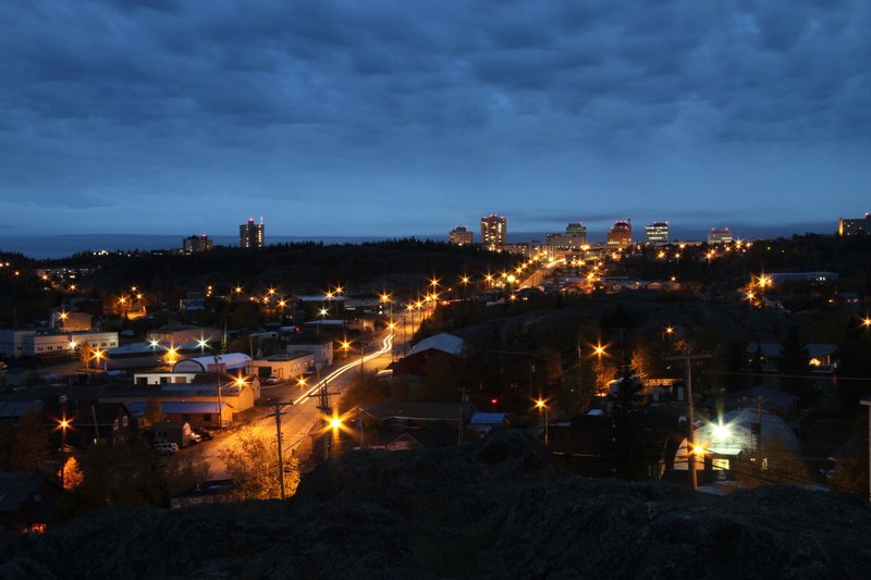 The town of Yellowknife