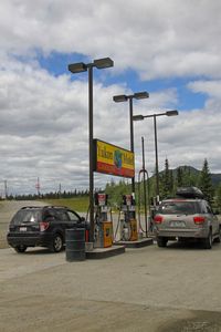 Gas station in Yukon