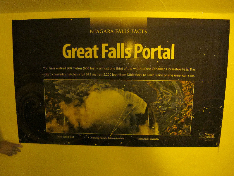location of the 2 viewpoints under the falls