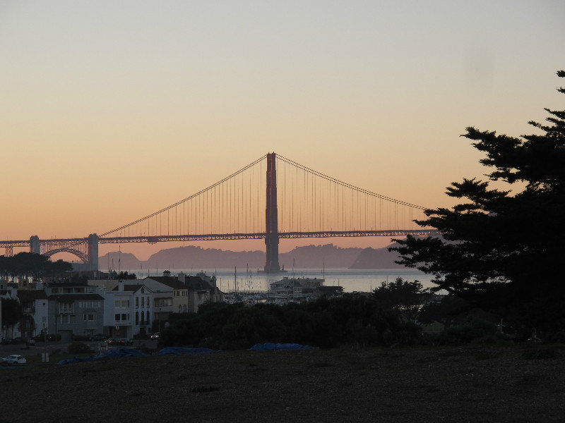 Sunset, Golden Gate bridge