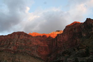sun setting in the Canyon