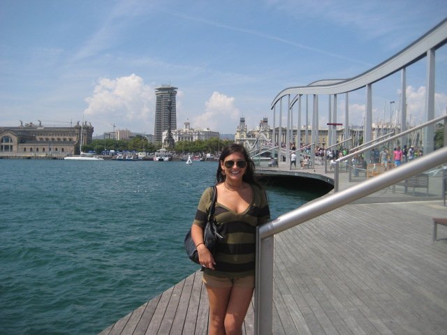 Me at the Barcelona Harbor