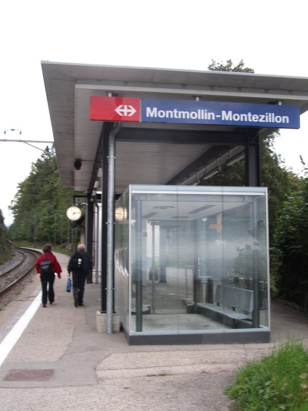 Train station above L'Aubier