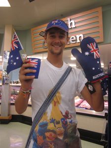 Mat preparing for Australia Day!