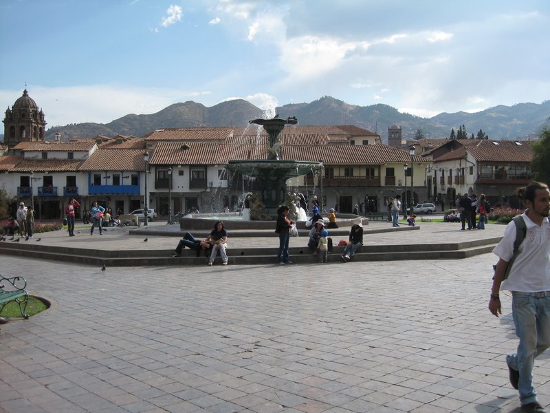 Fountain in the Plaza De Armas