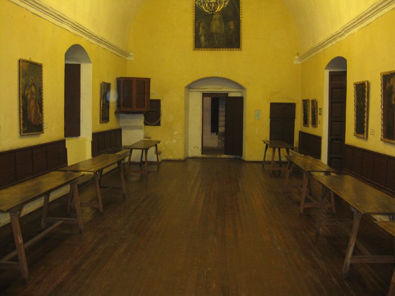 The monastery dining room
