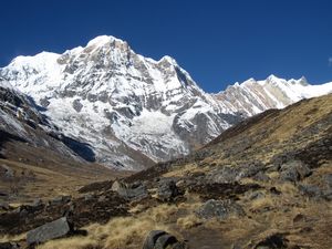 ABC, der letzte Weg zum Basislager von Annapurna 1