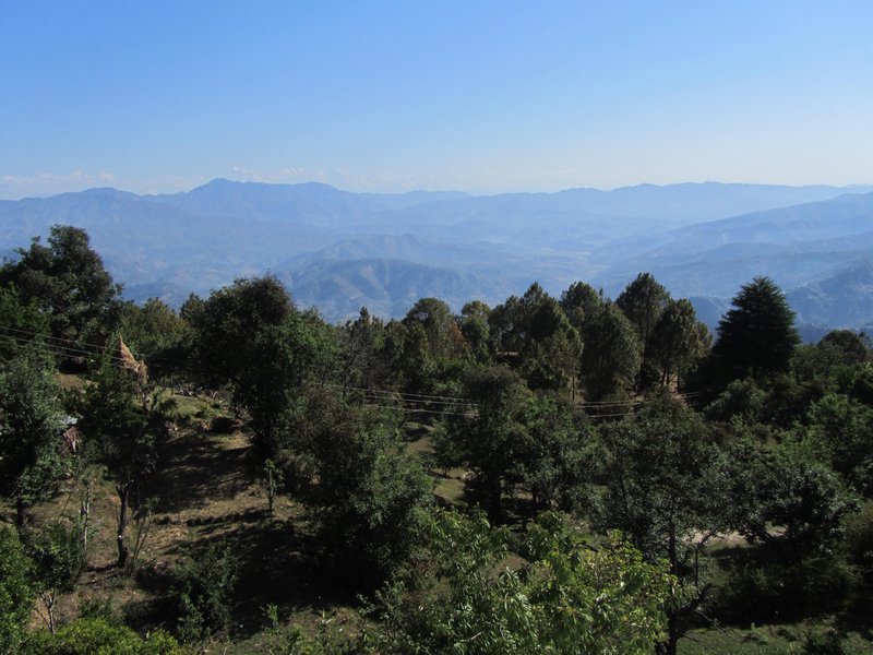 Ausblick vom Ashram in Chilianola, wo ich meine Panchakarmakur gemacht habe