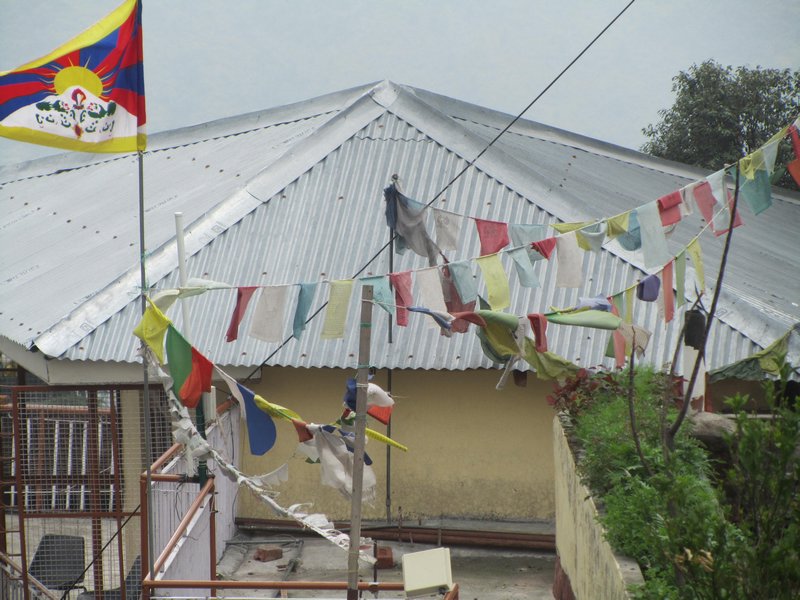 Typisches Bild in Dharamsala "Free Tibet"