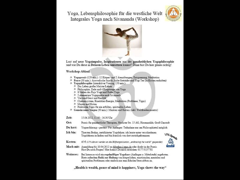 Yoga Workshop Flyer