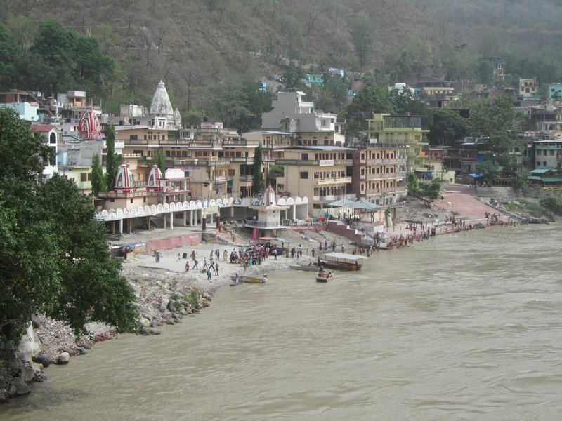 Rishikesh-Badeghats am heiligen Ganges