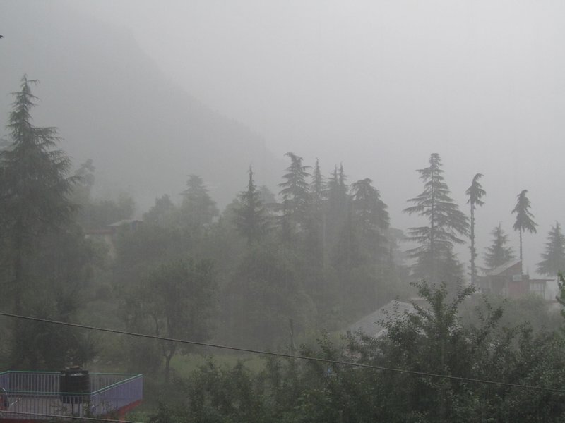 DHaramsala bei Monsun