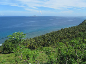 ausblick von lombok auf die 3 gili inseln