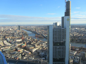 Ausblick über Frankfurt vom Hessentower