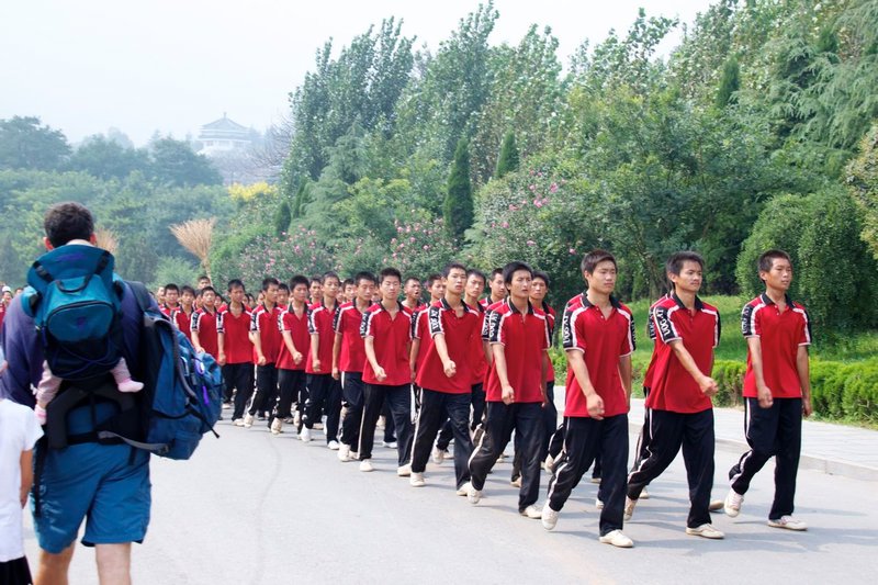 Kung Fu students at Shaolin.