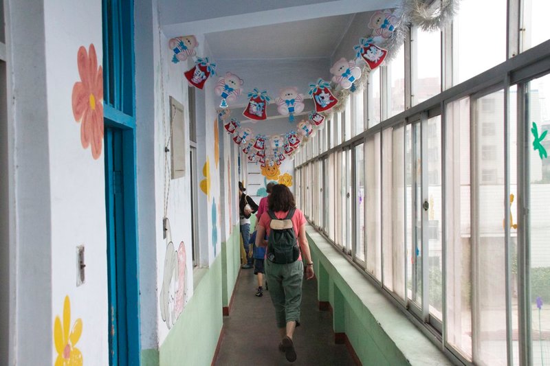 Hallway in the orphanage.