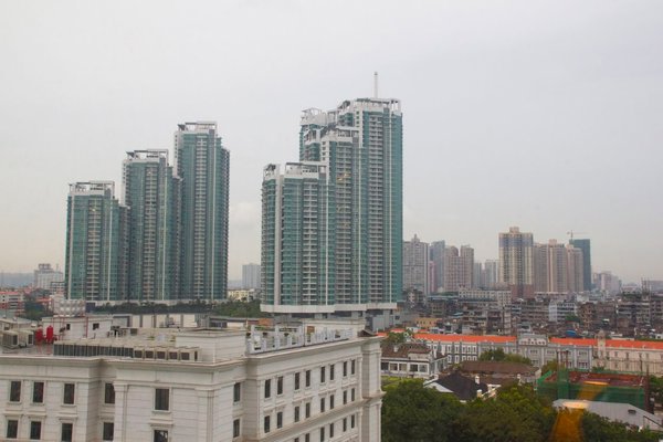 View of Guangzhou from our hotel room.